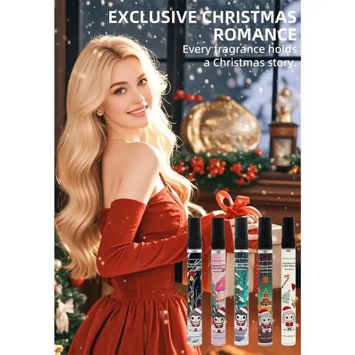 Coffret cadeau de parfum de noël sans alcool, vanille florale fruitée, parfum durable, frais, nouveau Type, envoyer un cadeau pour amis, Spray de parfum