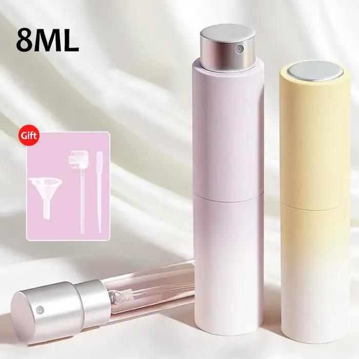 Flacon de parfum rechargeable en métal aluminium 8ml portable atomizer spray bouteille cosmétique pour voyage femme occasions spéciales