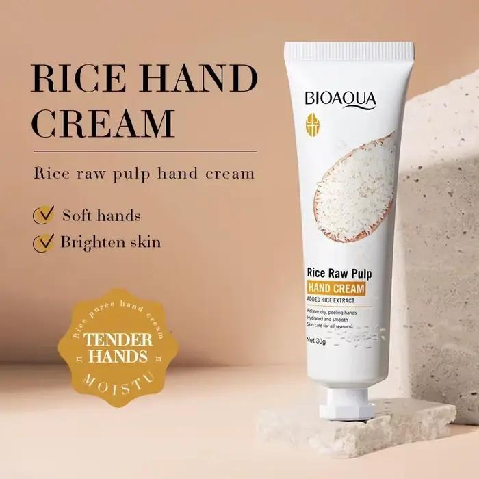 Crème pour les mains au riz
