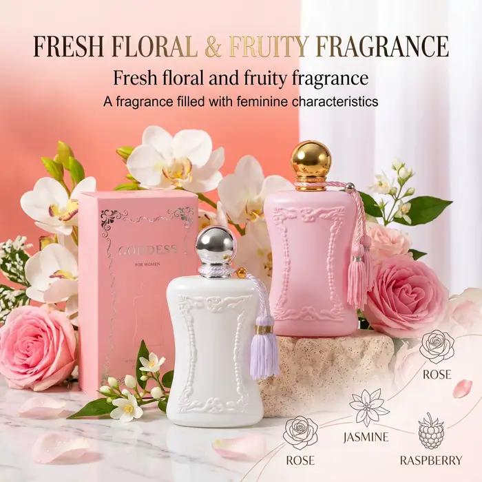 Le parfum aux phéromones de déesse florale et fruitée a une odeur fraîche
