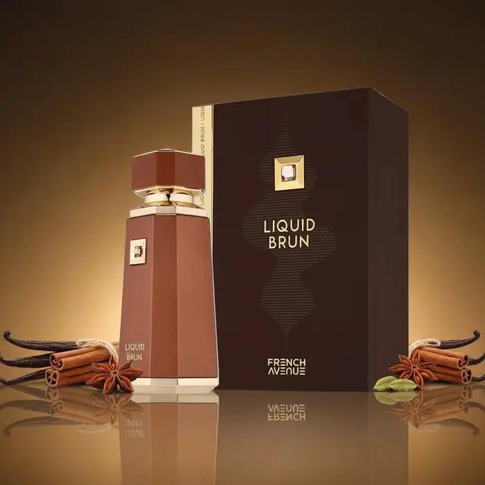 Parfum français marron liquide EDP Eau