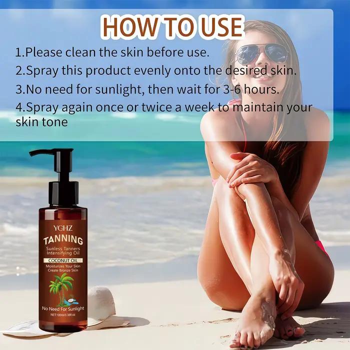 Huile de bronzage à la noix de coco 100 ml