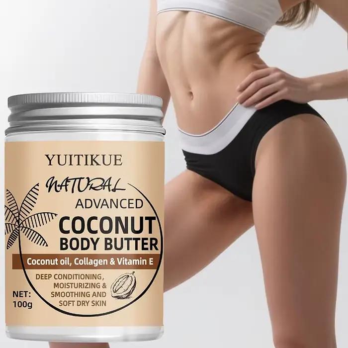100g Crème Corps Noix de Coco - Convient pour tout le monde