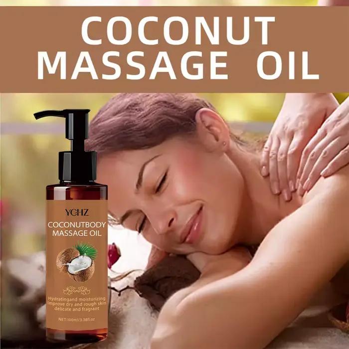 Huile de massage hydratante à la noix de coco