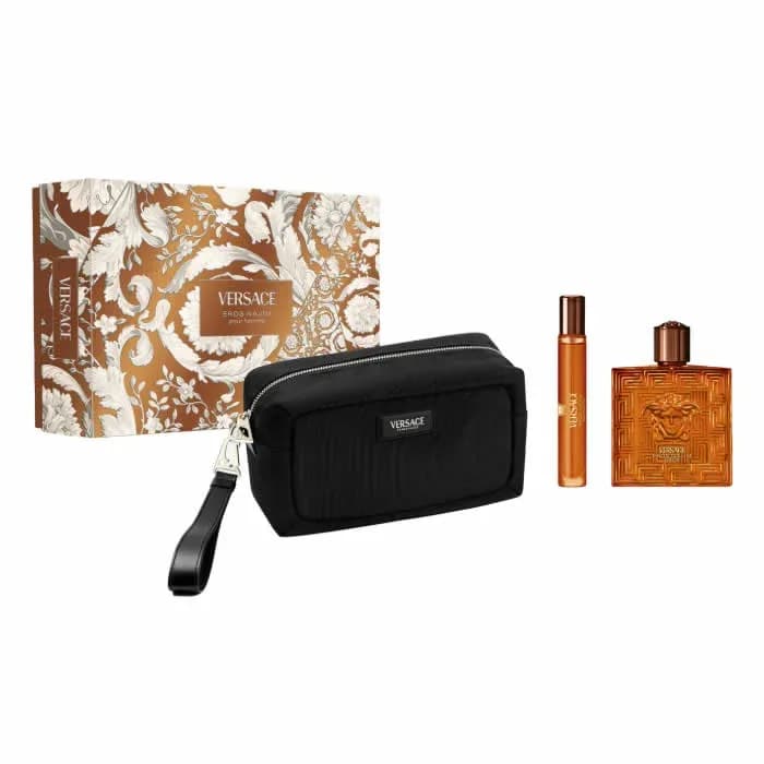 Versace Eros Najim Pour Homme Eau De Parfum Spray 100ml Coffret 3 Produits