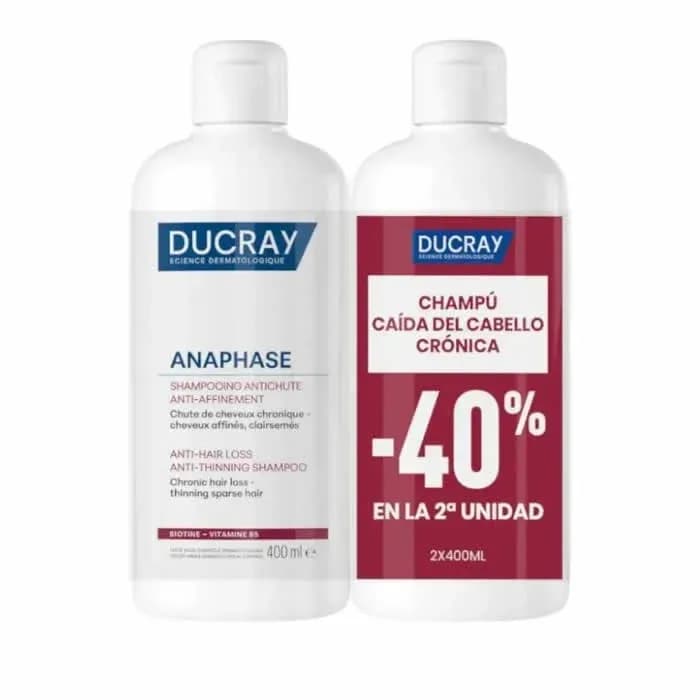 Ducray Anaphase Shampooing Antichute Anti affinement 2x400 ml