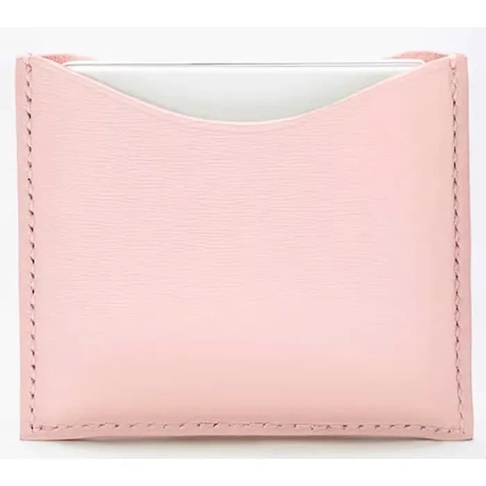 La Bouche Rouge Pink Leather Compact Case
