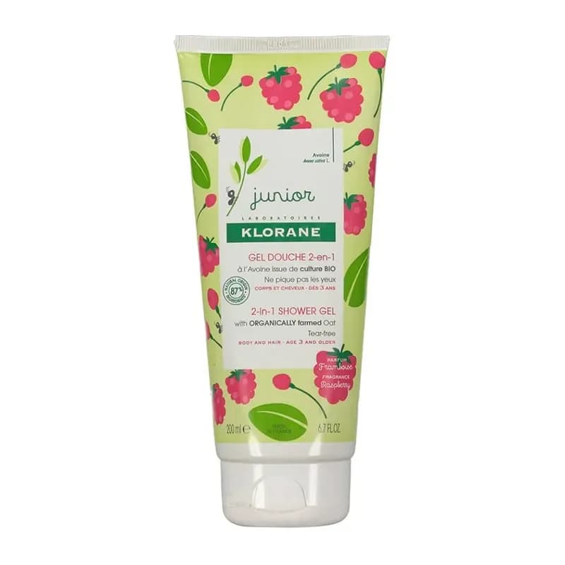 Klorane Gel Douche Junior Parfum Framboise 200 ml