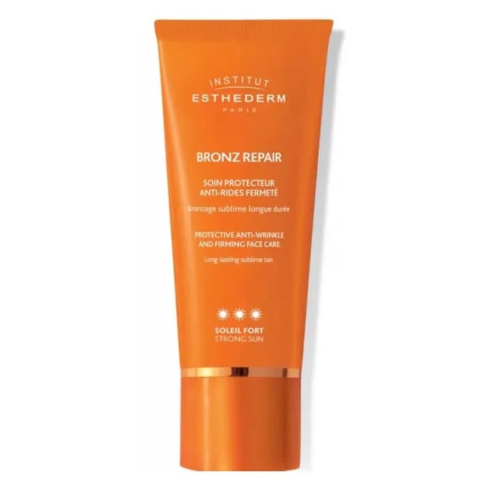Institut Esthederm Bronz Repair Soin Protecteur Anti Rides Fermeté Soleil Doux Soleil Fort 50ml