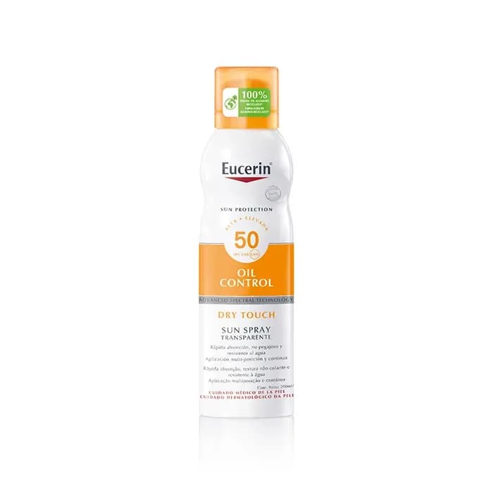 Eucerin Spray Solaire Transparent  Toucher Sec Spf50 200ml