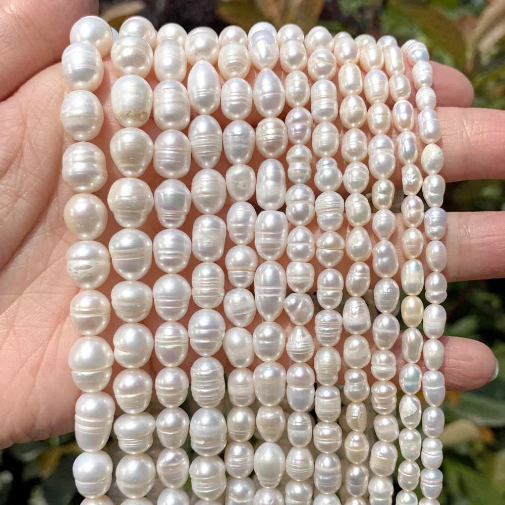 Perles d'eau douce naturelles de haute qualité, poinçon de forme irrégulière, perles amples pour la 
