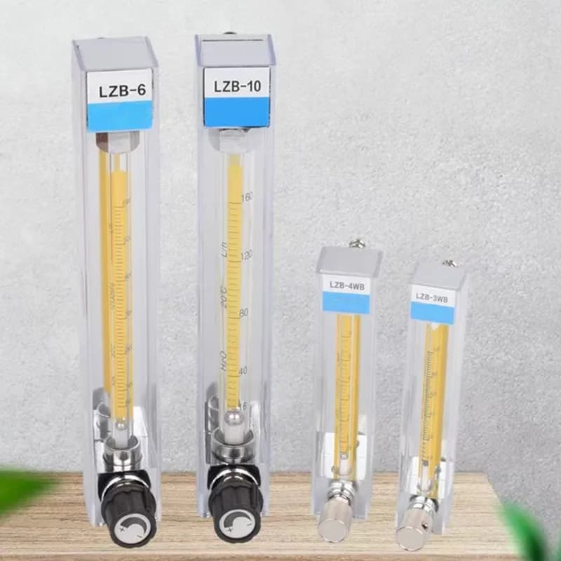 Débitmètre d'eau à faible débit 1,6-1000 ml/min, rotamètre avec vanne de régulation LZB-3WB, LZB-4WB