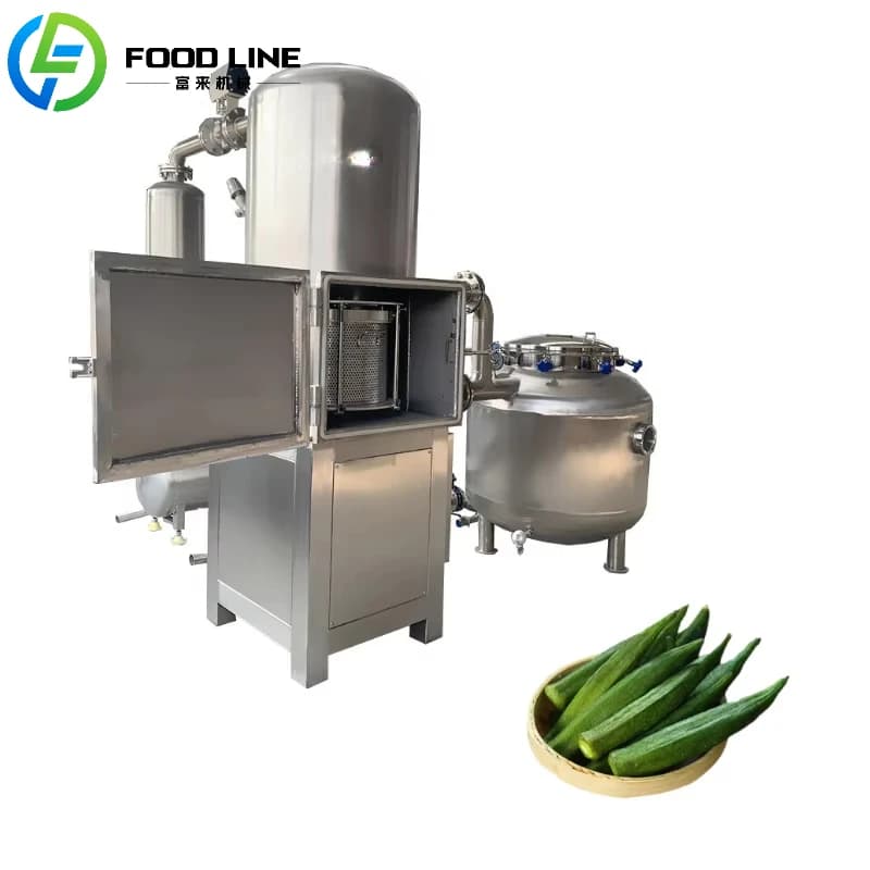 Friteuse sous vide Friteuse sous vide Légumes et Fruits Haricots Verts Machine à frire sous vide