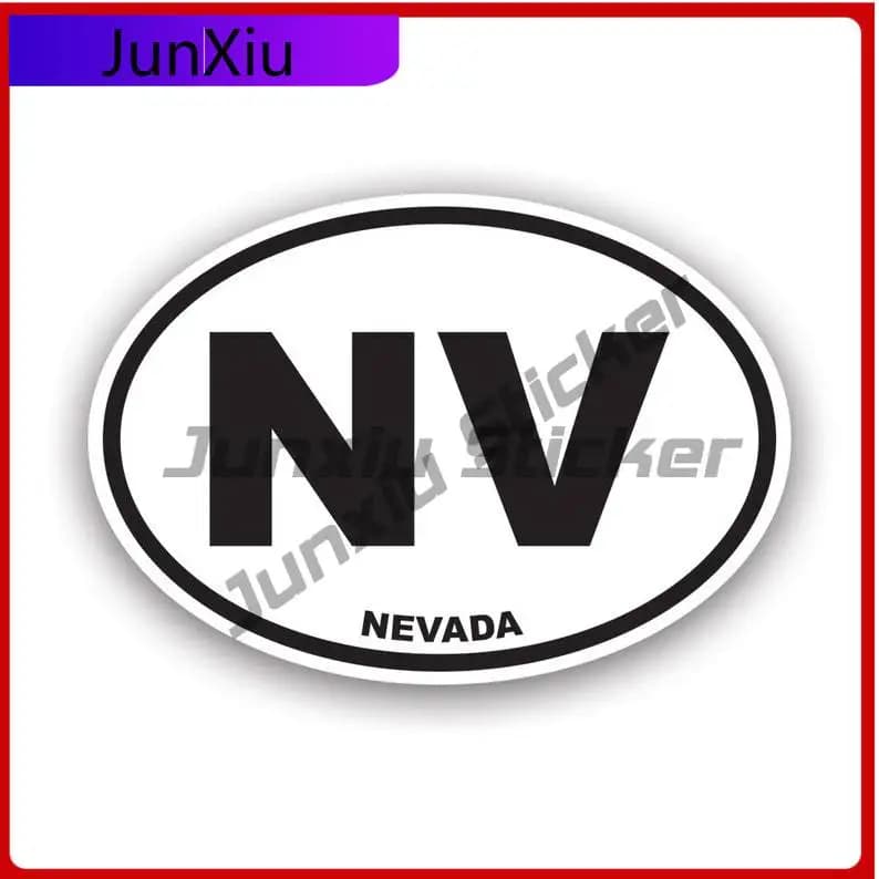 Autocollant ovale Nevada Euro, décalcomanies protégées contre les UV, décalcomanie en vinyle pour dé