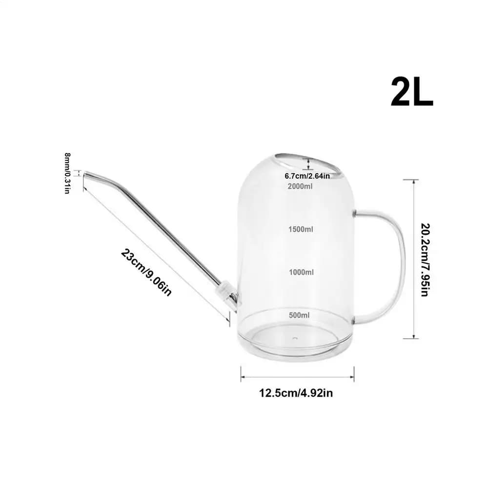 Arrosoir à bec Long 2L arrosoir pour plantes pour verser de précision plantes en pot plantes d'intér