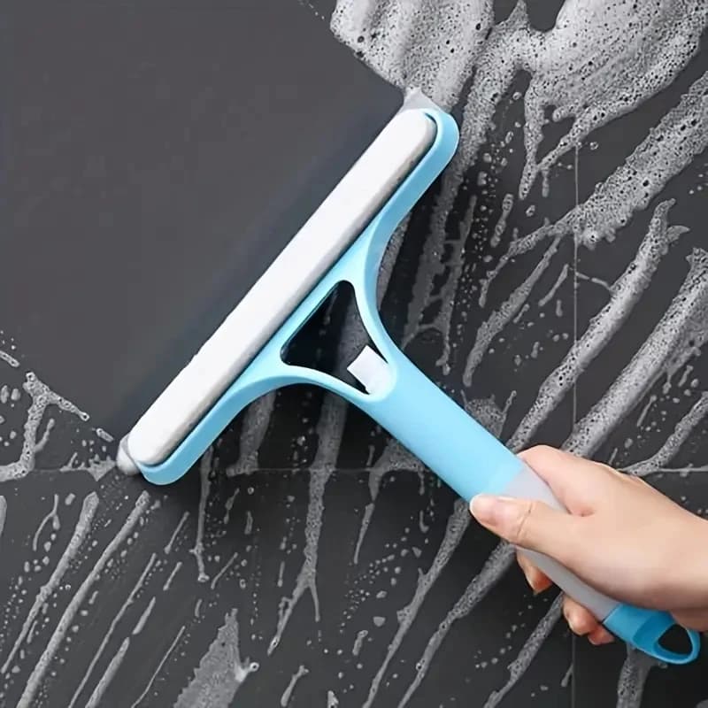 Miroir de nettoyage de verre multifonction domestique, avec arrosoir, grattoir de fenêtre 3 en 1