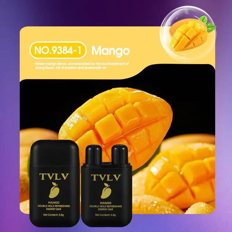 Bâtonnets Énergisants H-Mints/Citron/Mangue/Pastèque à Double Trou – Inhalateur Nasal Aromathérapie 