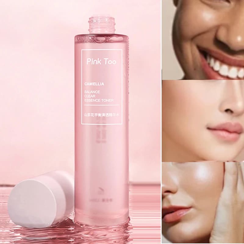 Lotion et tonique à l'essence d'équilibrage clair Camellia – Hydratant, minimisant les pores, Eau de