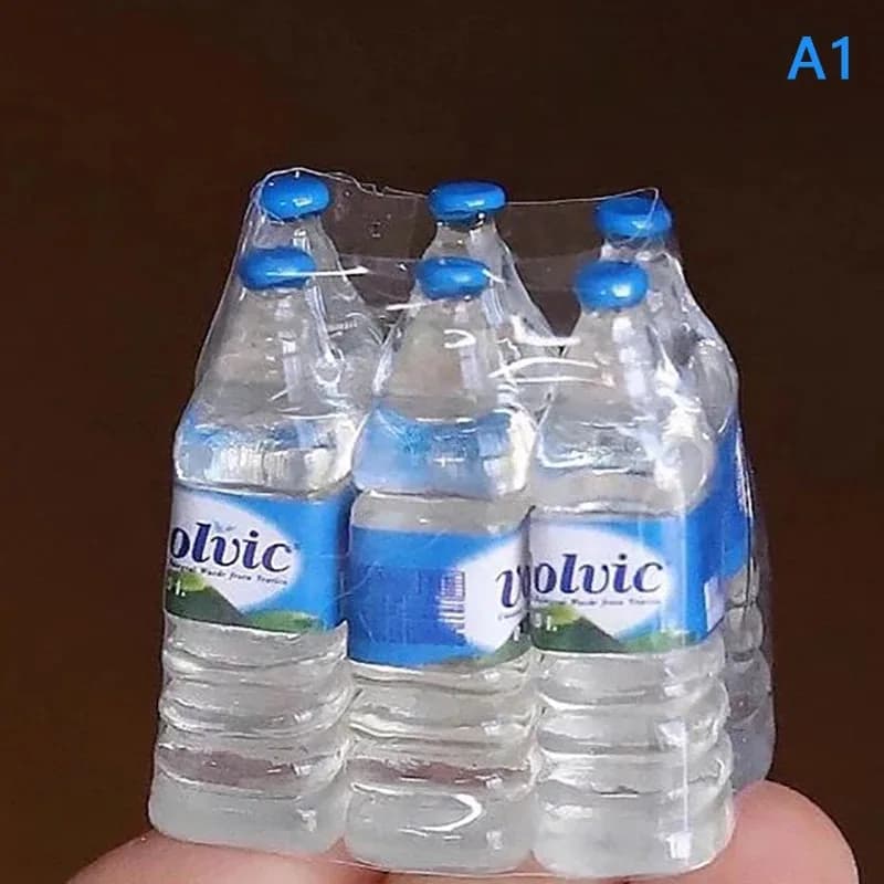 1:12 maison de poupée Mini Simulation bouteille d'eau minérale modèle bricolage maison de poupée déc