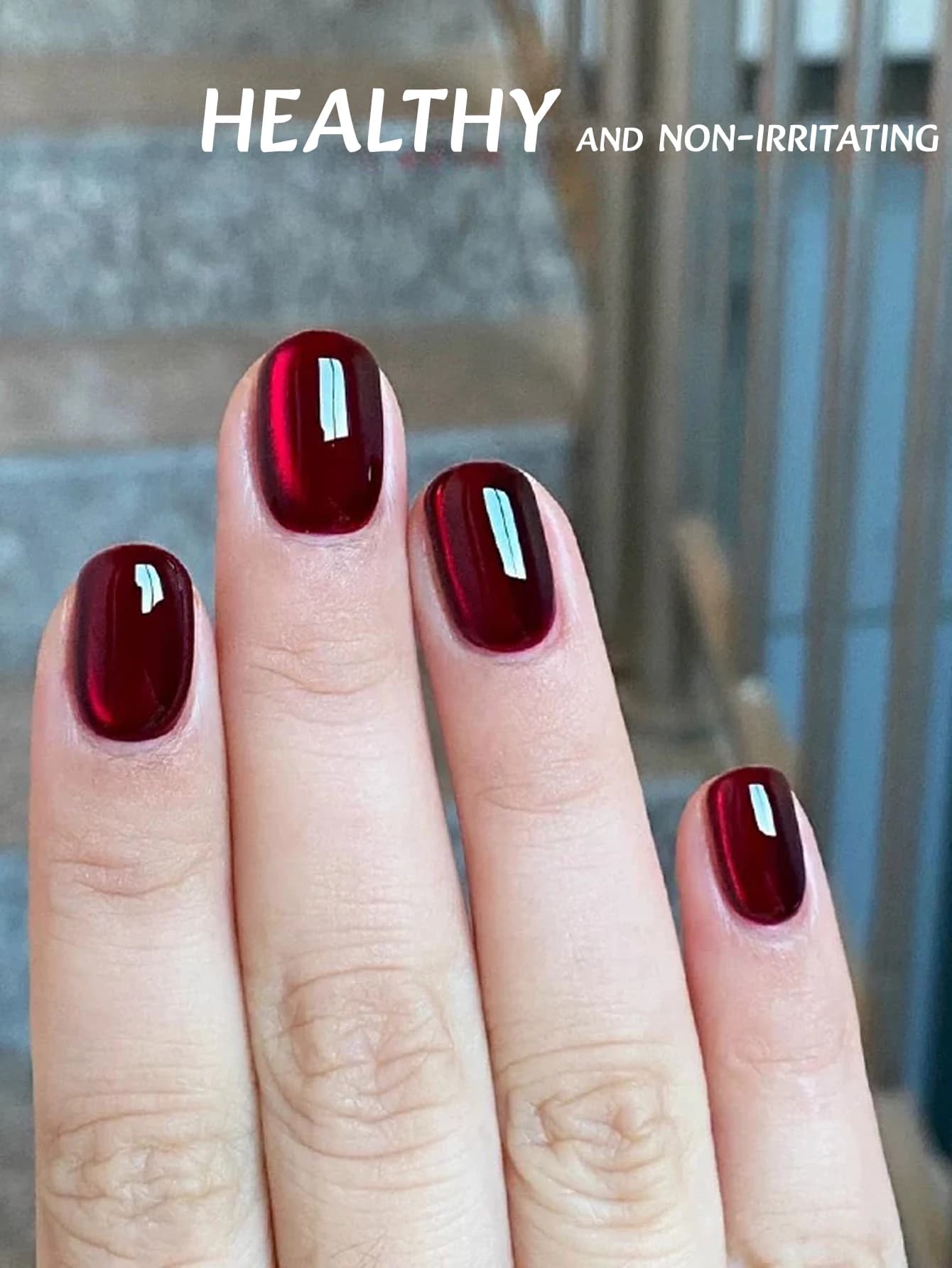 MIANEL 12ML Vernis à ongles gel œil de chat Océan Rouge 2026, couleur rouge la plus vendue, effet pe