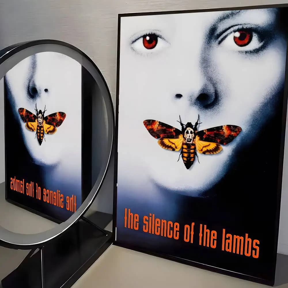 Les autocollants auto-adhésifs du film The S-Silence of the Lambs sont adaptés à toute surface mural