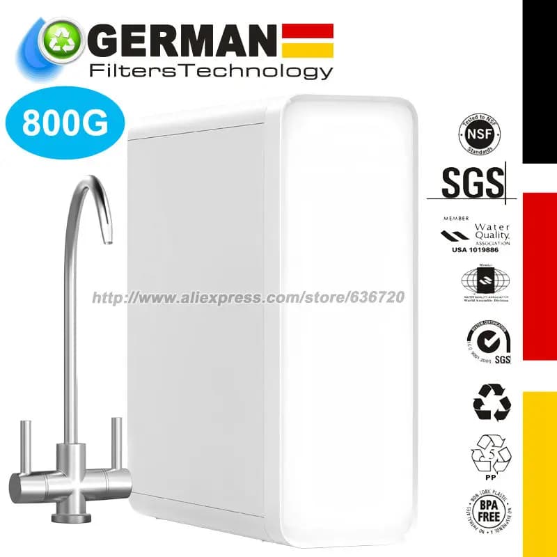 Système d'osmose inverse sous évier RO7, système de Filtration d'eau en 8 étapes, purificateur d'eau