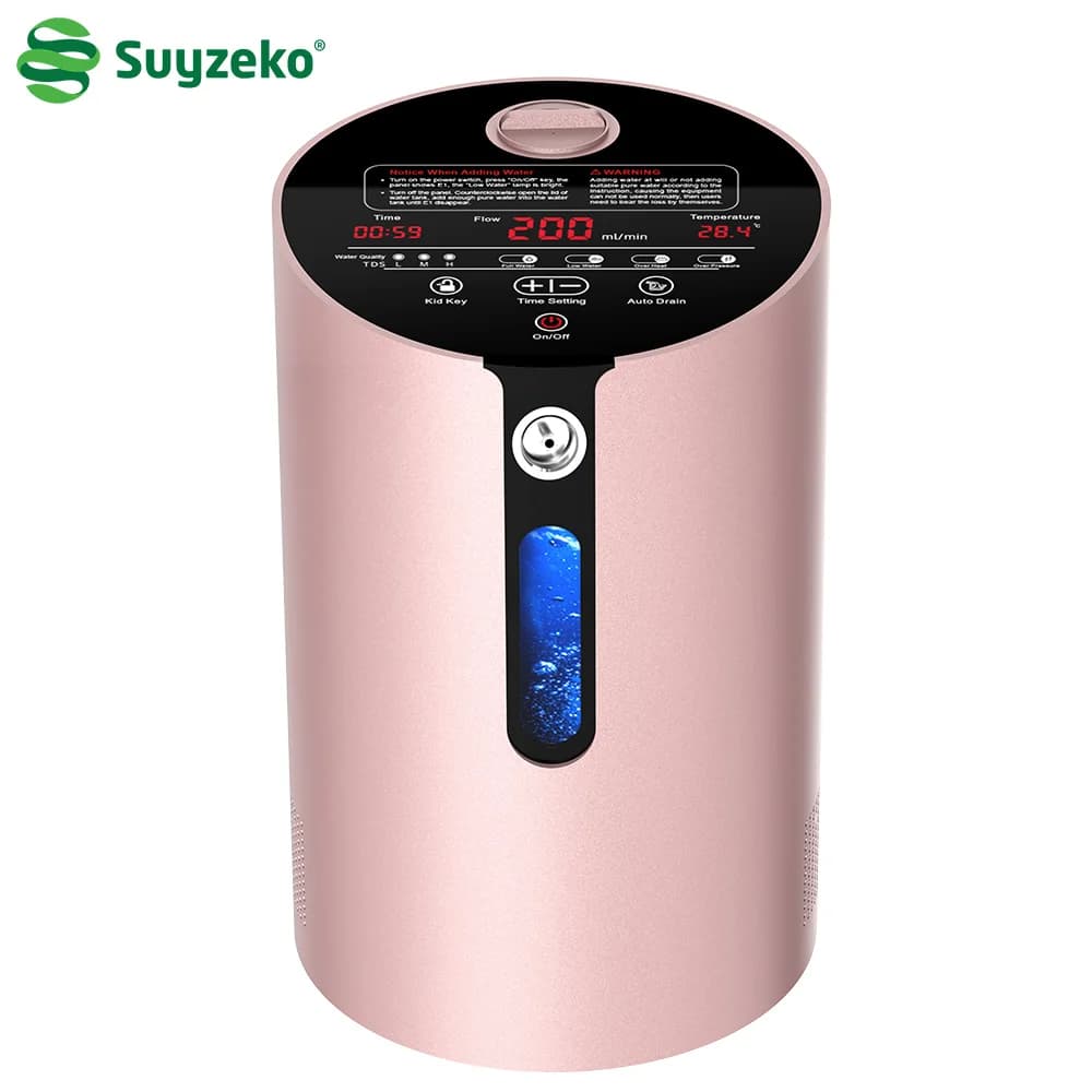 SUYZEKO générateur d'eau moléculaire d'hydrogène Machine d'inhalation d'hydrogène 200ML H2 inhalateu