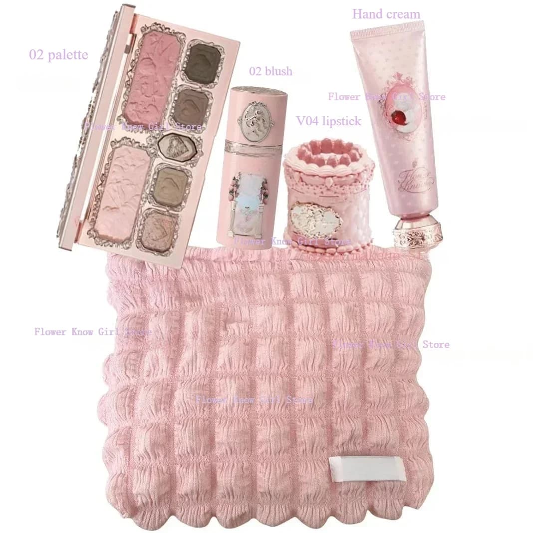 Kit de maquillage complet de la collection Flower Know Strawberry Cupid, palette visage professionne