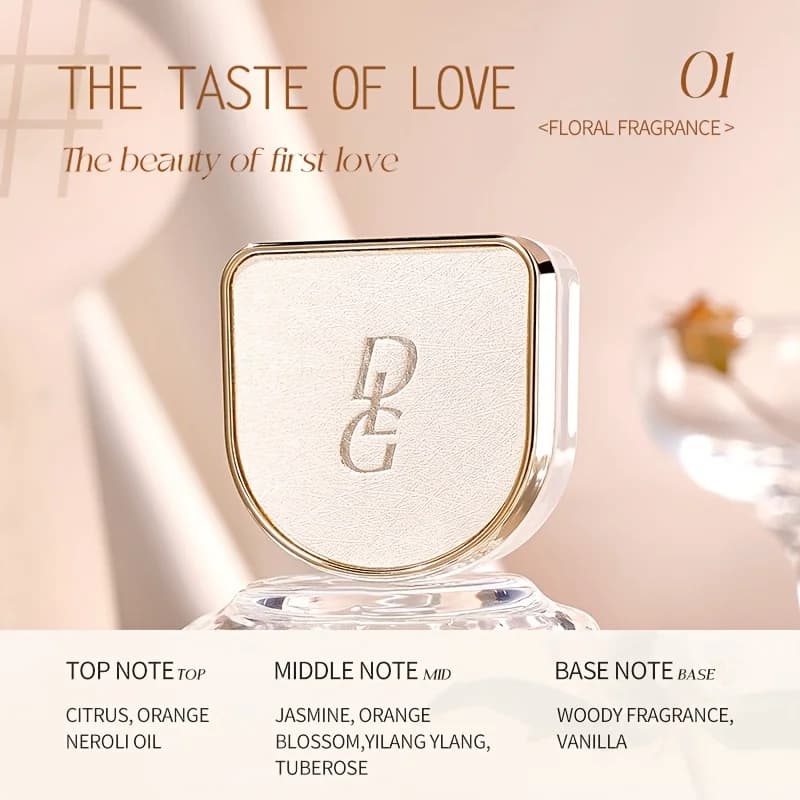 Parfum Solide Miroir, Parfum Solide Longue Durée, Parfum Frais et Léger, Parfum Solide Portable, Une