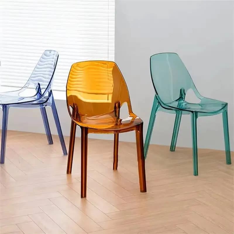 Chaises de salle à manger transparentes de luxe modernes, pour salle à manger, chambre à coucher, ch