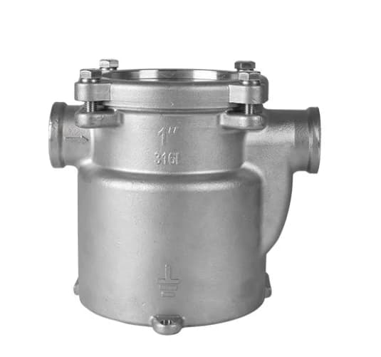 Filtre à eau de mer robuste en acier inoxydable 316L de 1,5 po pour moteur de yacht marin, filtre d'