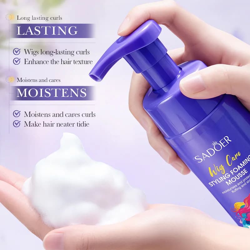 Mousse capillaire volumisante 150 ml – Mousse coiffante légère pour soulever et tenir, contrôle rafr