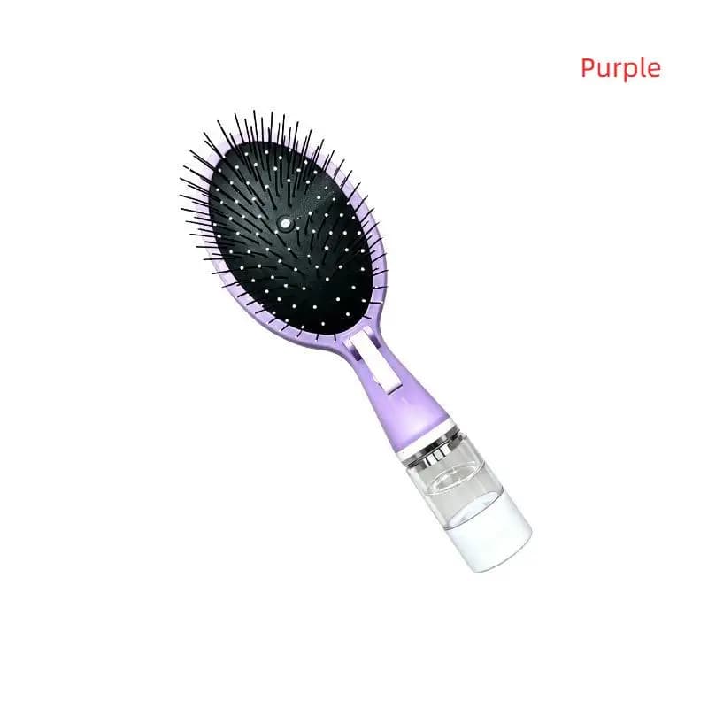 1 pièce Brosse à cheveux portable multifonctionnelle avec pulvérisateur d'eau et coussin de pulvéris