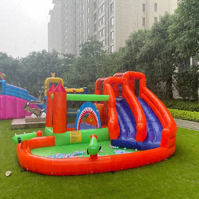 Château gonflable gonflable pour piscine d'escalade, toboggan aquatique pour enfants, château d'eau 