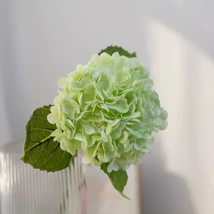 Fleurs artificielles en film de latex, hydrangeas au toucher réel, pour la décoration de la maison, 
