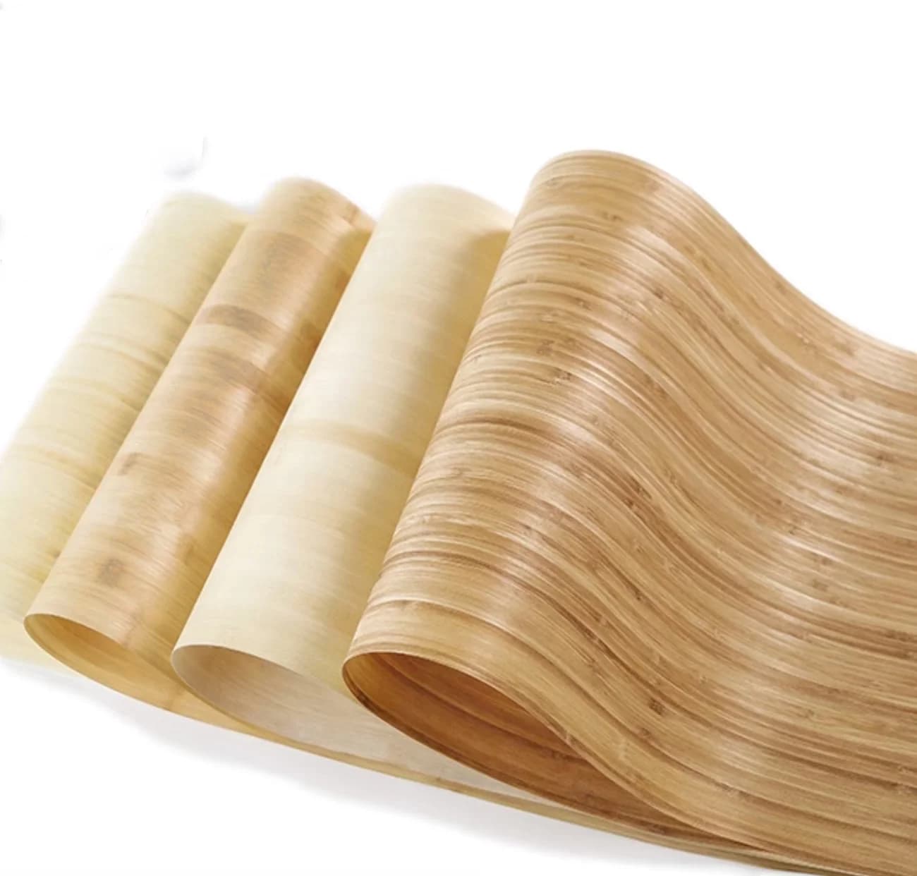 Panneau décoratif de guitare en placage de bois de peau de bambou carbonisé de couleur naturelle L:2