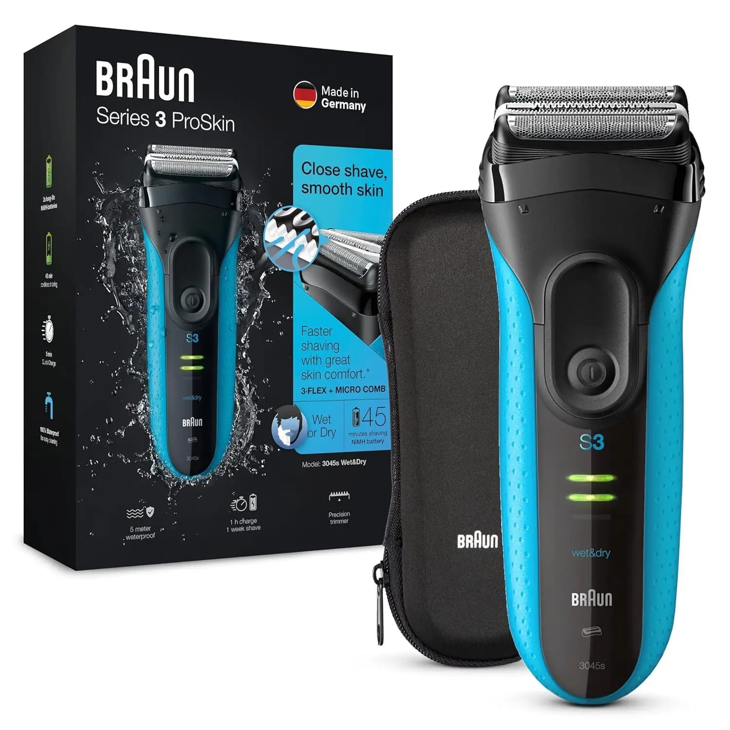 Braun rasoir électrique série 3 ProSkin 3040S 3010S rasoir alternatif pour hommes Machine à raser av