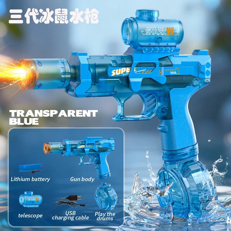 Pistolet à eau électrique automatique à tir continu, jouet d'extérieur, pistolet à eau longue portée