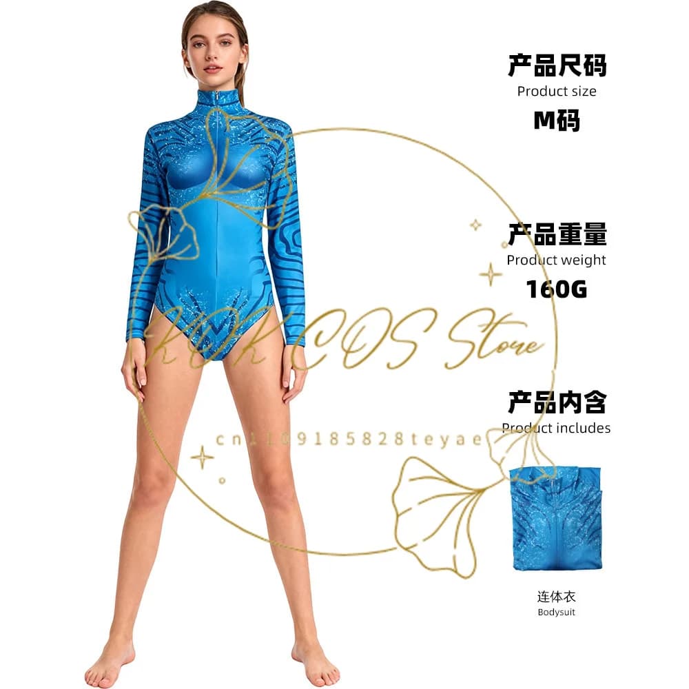 Nouvelle combinaison de cosplay Avatar 3 The Way of Water pour enfants, idéale pour le carnaval, les