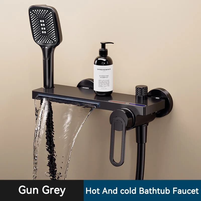 Becola – baignoire en cuivre à haut débit, robinet dédié, Style cascade, buse de douche de sortie d'