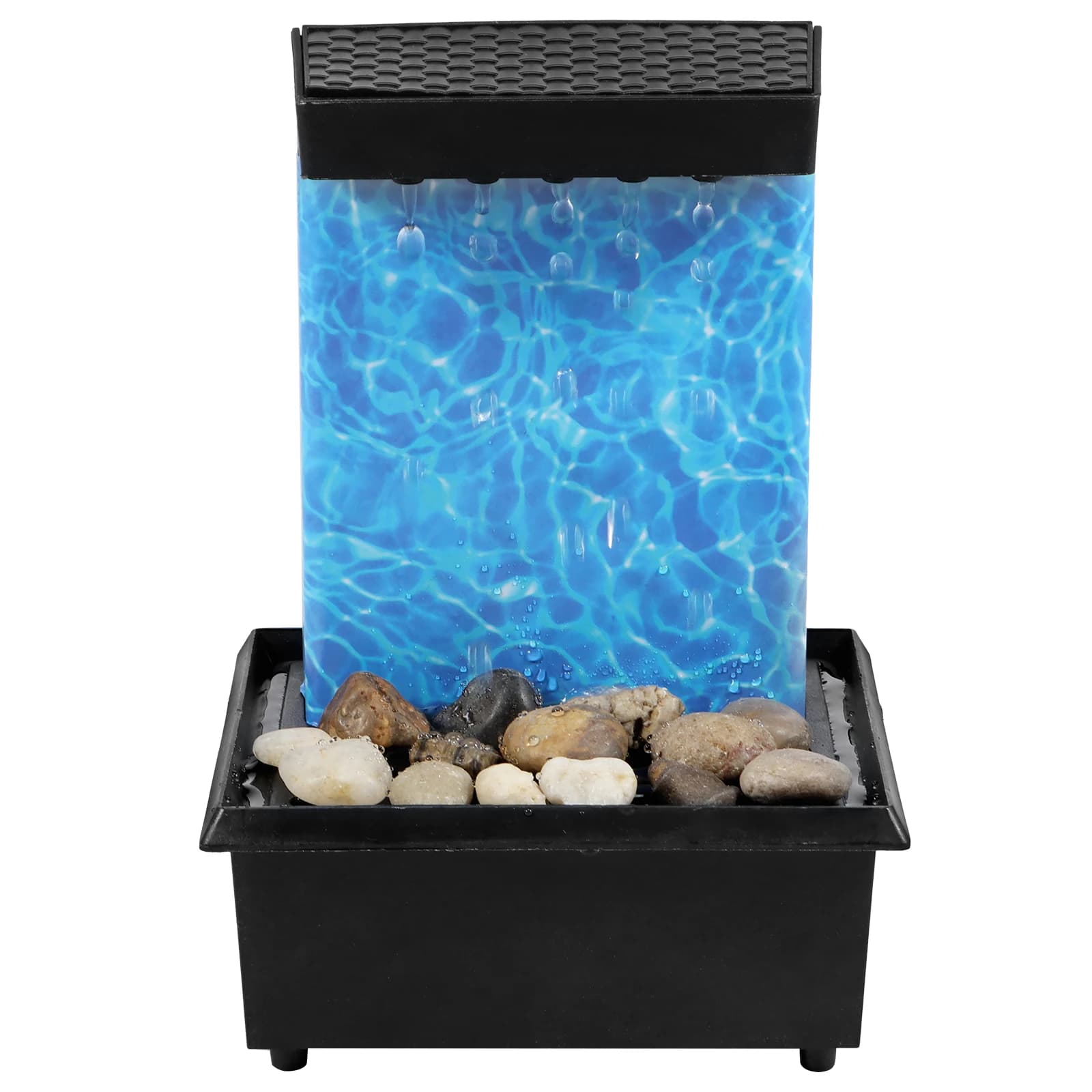 Fontaine d'eau de bureau LED, fontaine décorative d'intérieur, artisanat créatif, décoration de mais