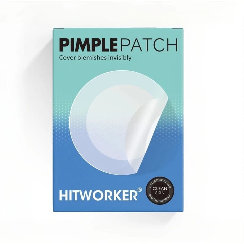 Patch Hydrocolloïde Anti-Acné à Bords Scellés, Discret, Imperméable, Respirant, Invisible, Bande Dis
