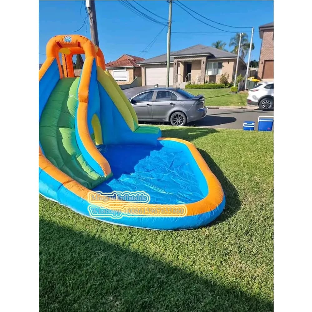 Château sautant gonflable pour enfants, maison de rebond, toboggan aquatique gonflable, tissu oxford