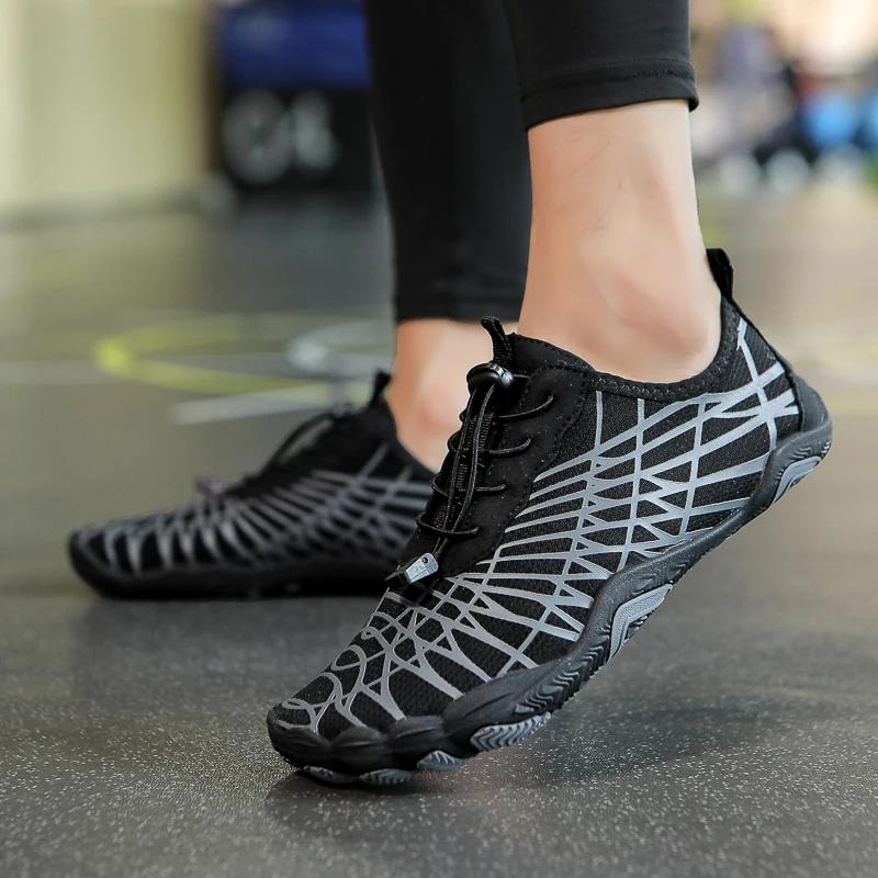 Chaussures de dehors Aquatique à vaccage Rapide pour Homme et Femme, Sandale Plate pour Course à Pie