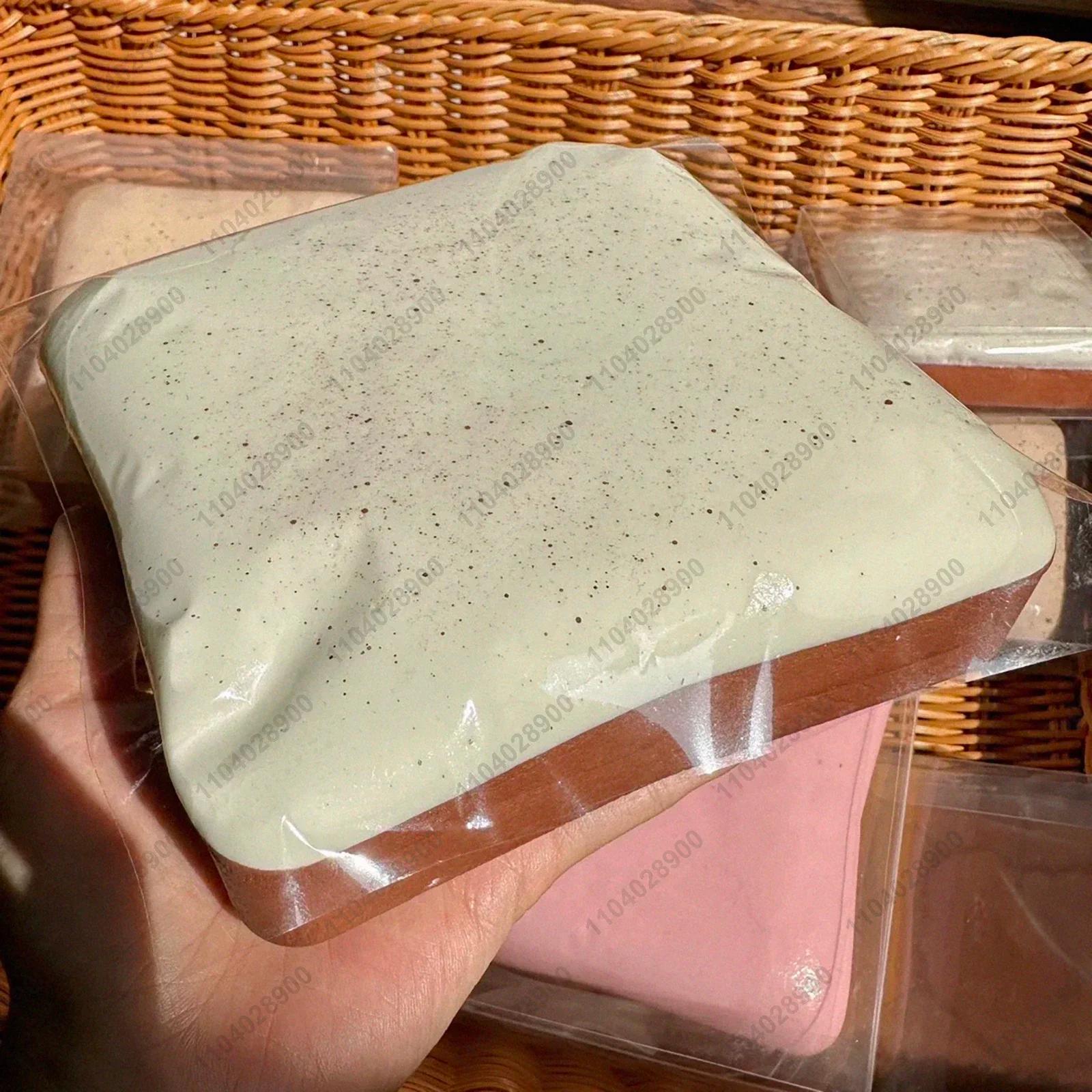 Toast collant Squishy à montée lente, guimauve, menthe, chocolat, pain doux et tendre, jouet à press
