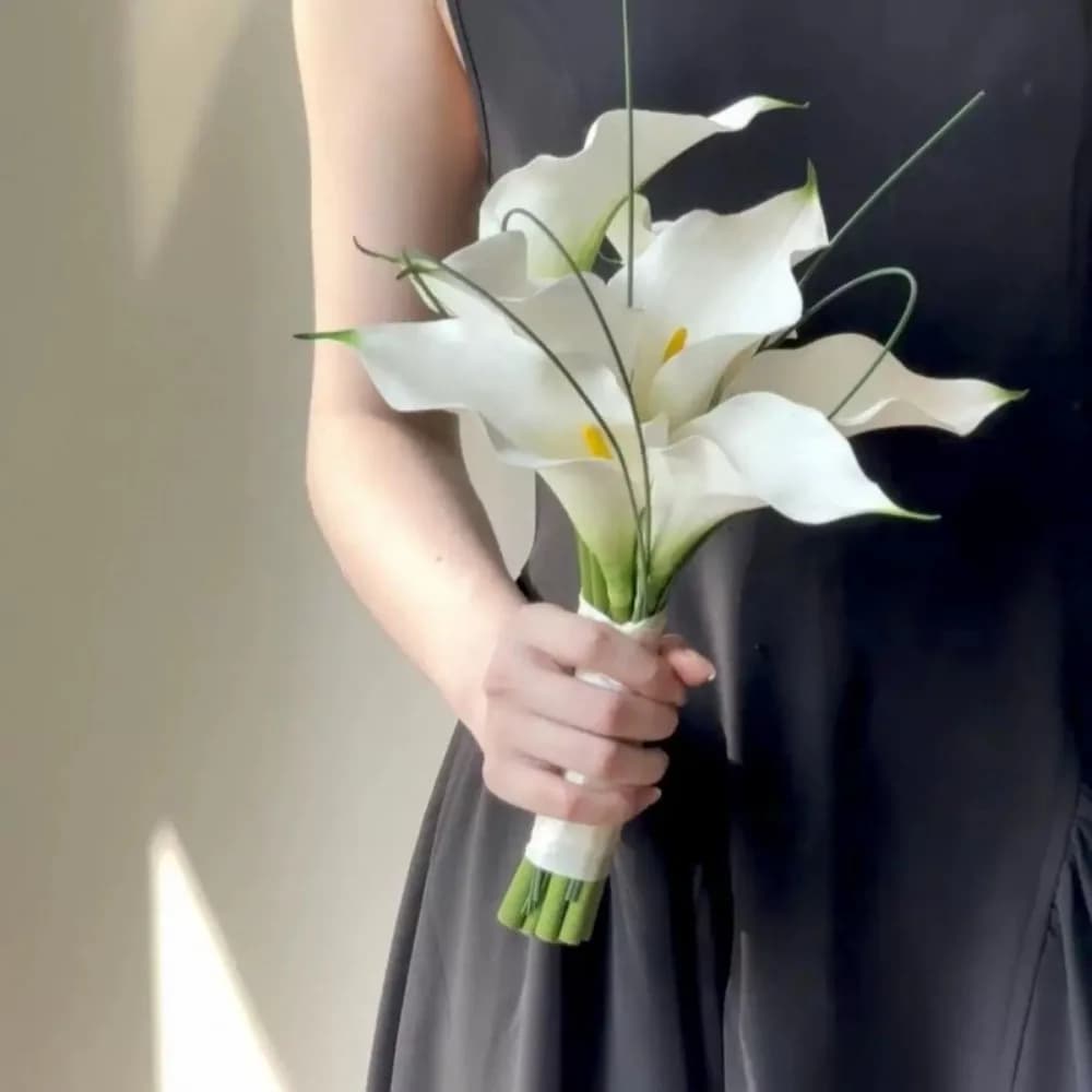 Fleurs artificielles cascade goutte d'eau Bouquet de mariée photographie de mariage Simulation fleur