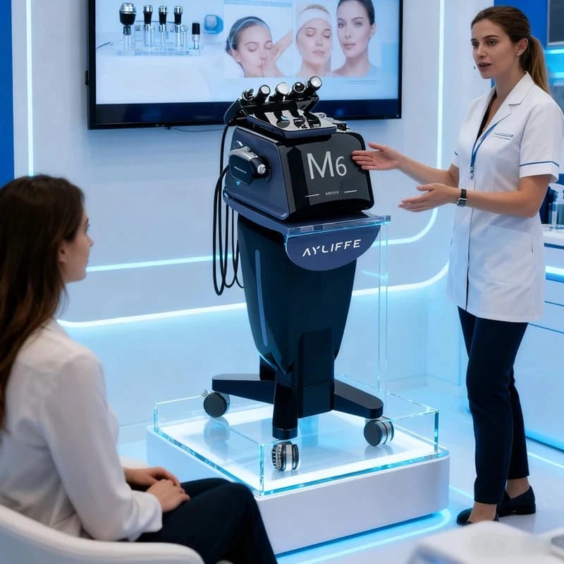 Appareil d'hydrodermabrasion M6, machine de soin du visage par hydrodermabrasion, machine de blanchi