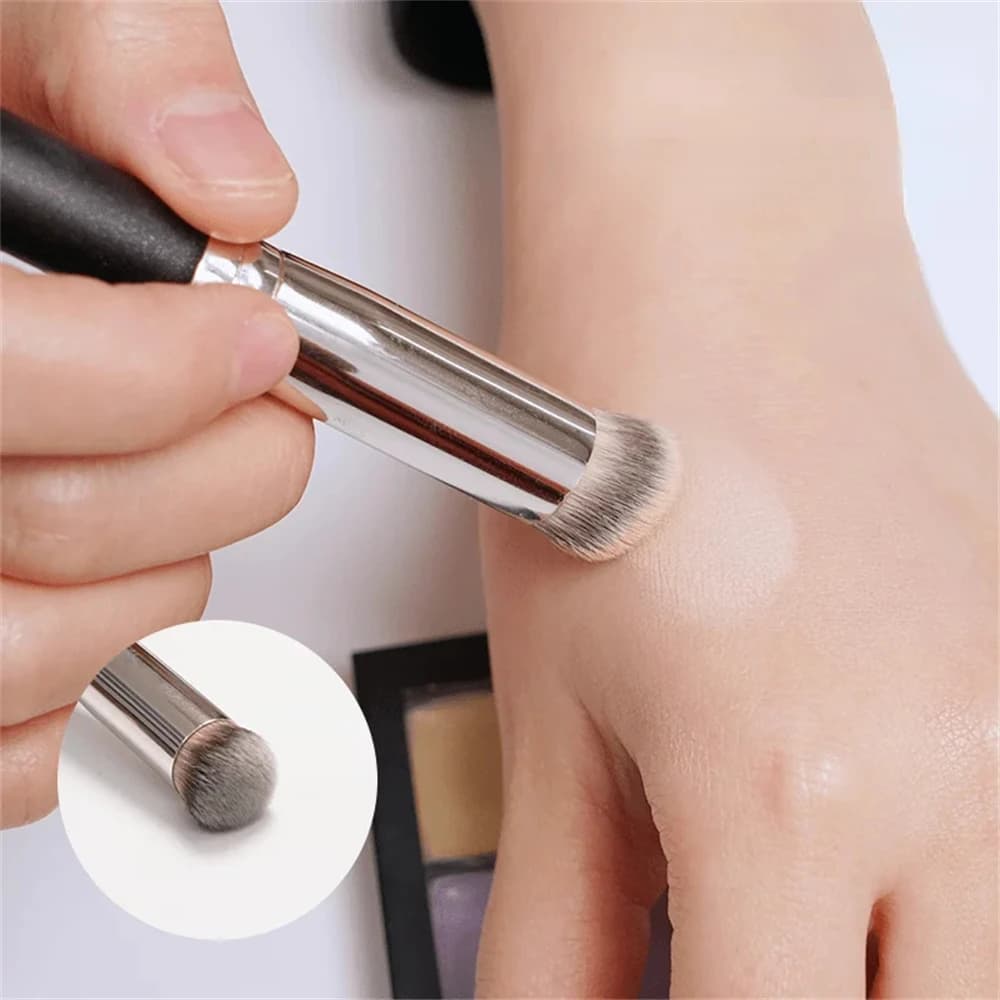 Pinceau correcteur de fond de teint 1/2/5 pièces, pinceaux de fard à joues de Contour Premium, pince