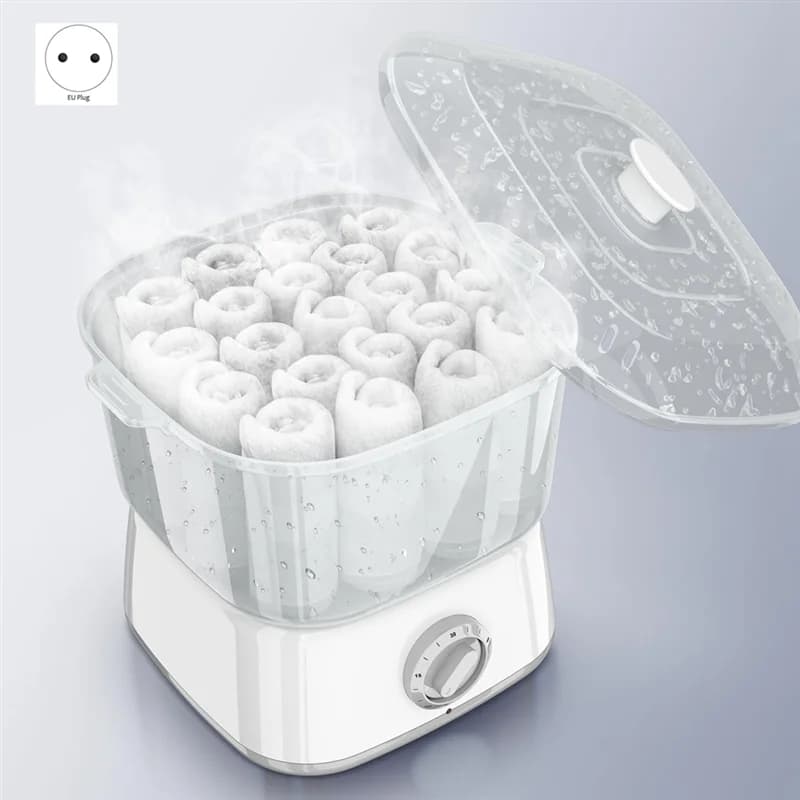 A74U chauffe-serviettes chaud, cuiseur vapeur à serviettes chauffant rapide pour le visage peut cont