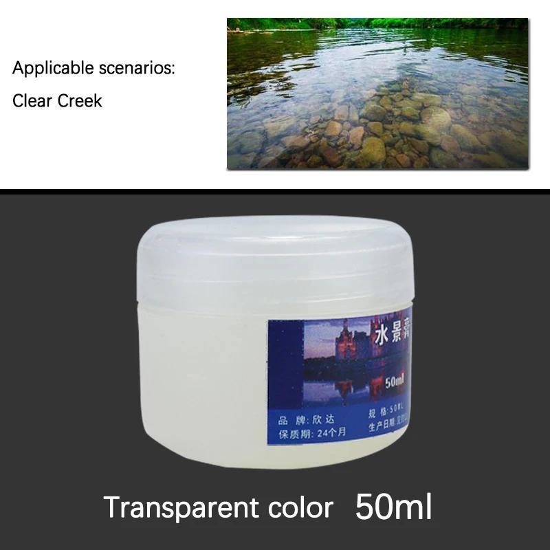 Pâte de paysage aquatique pour modélisation DIY, 50ml, pour la fabrication de scènes, crème à effet 